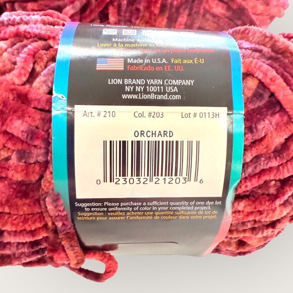 Lion Brand Suede Prints Bulky Yarn 100% Polyester Lot of 4 Skeins - Picture 3 of 3